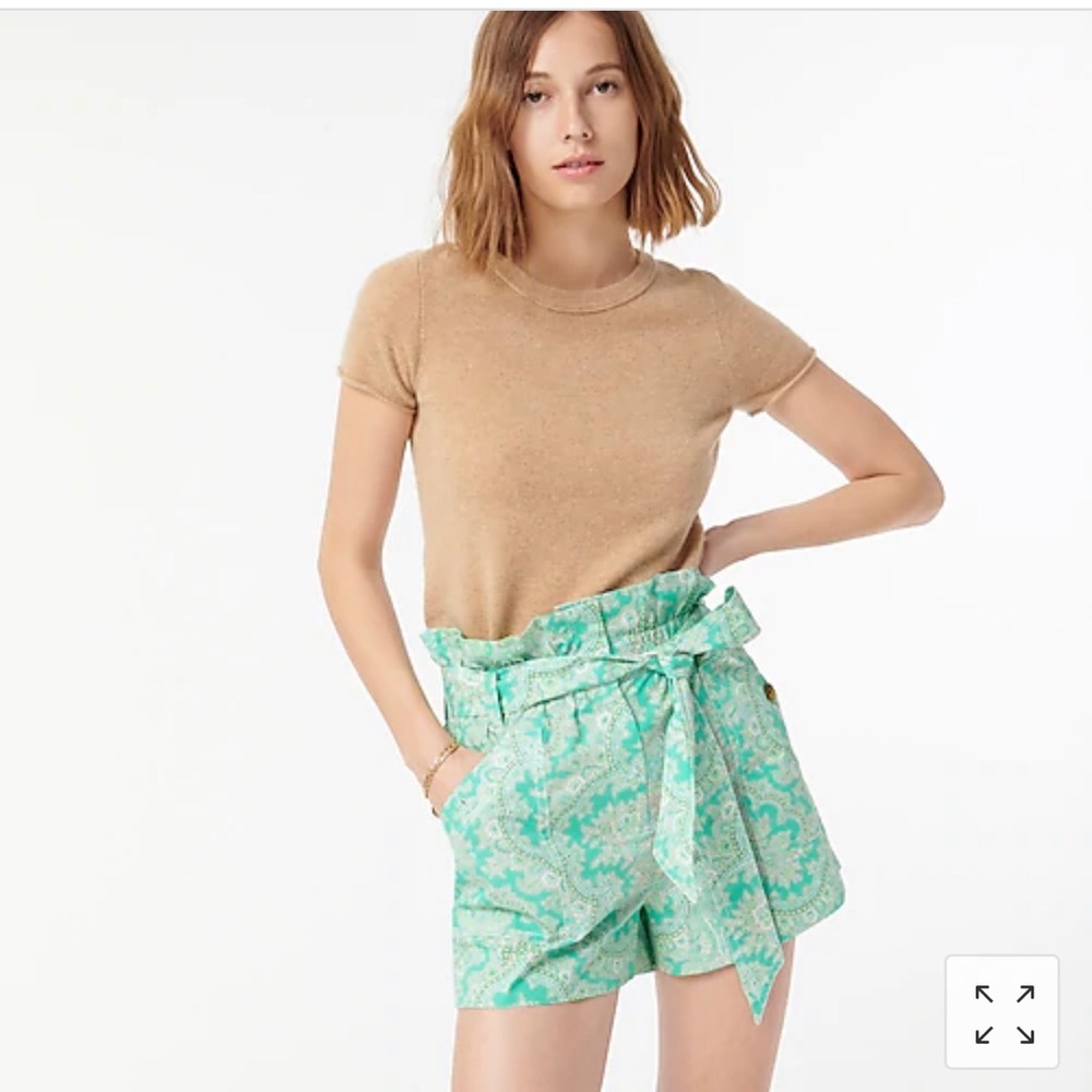 J. Crew Paper-bag short in Ratti pendant paisley